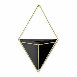 Umbra Wandvase Trigg Gross Schwarz Goldfarben