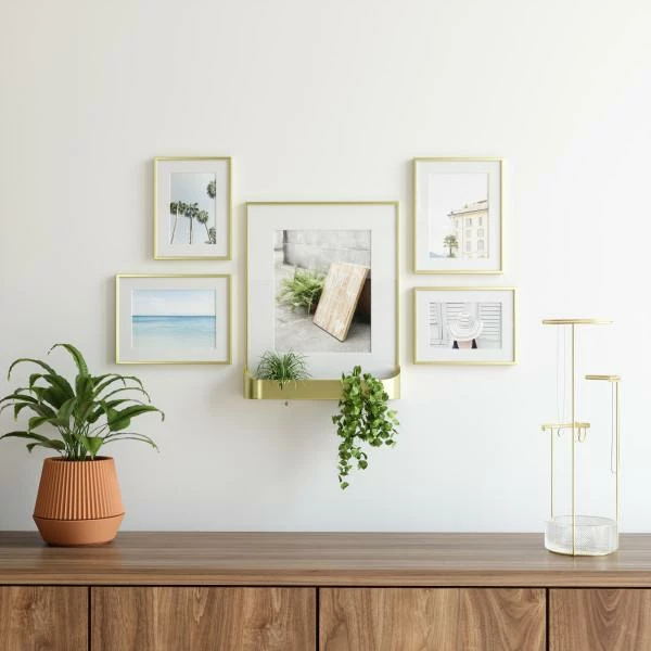 Umbra Matinee Photo Display Brass 5 Umbra Matinee Photo Display Brass