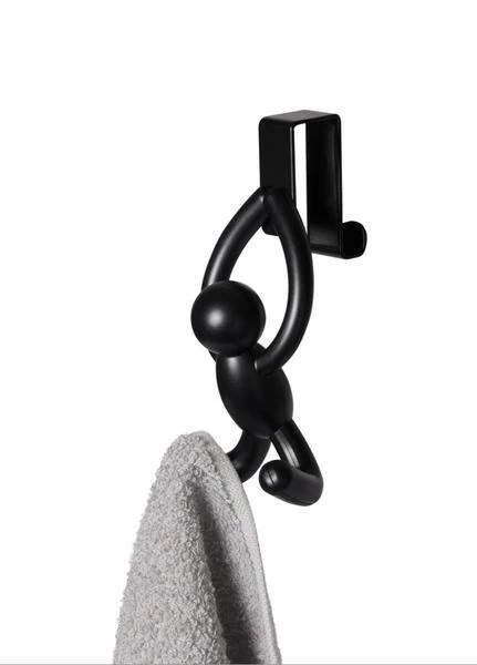 Umbra Buddy Cabinet Hooks Black 3 Umbra Buddy Cabinet Hooks Black