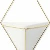 Umbra Wandvase Trigg Gross Weiss Goldfarben 1 Umbra Wandvase Trigg Gross Weiss Goldfarben