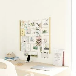 Umbra Matte Brass Hangit Photo Display 14 Umbra Matte Brass Hangit Photo Display