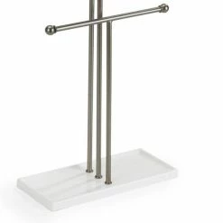 Umbra Schmuckstander Trigem Weiss Silberfarben Matt