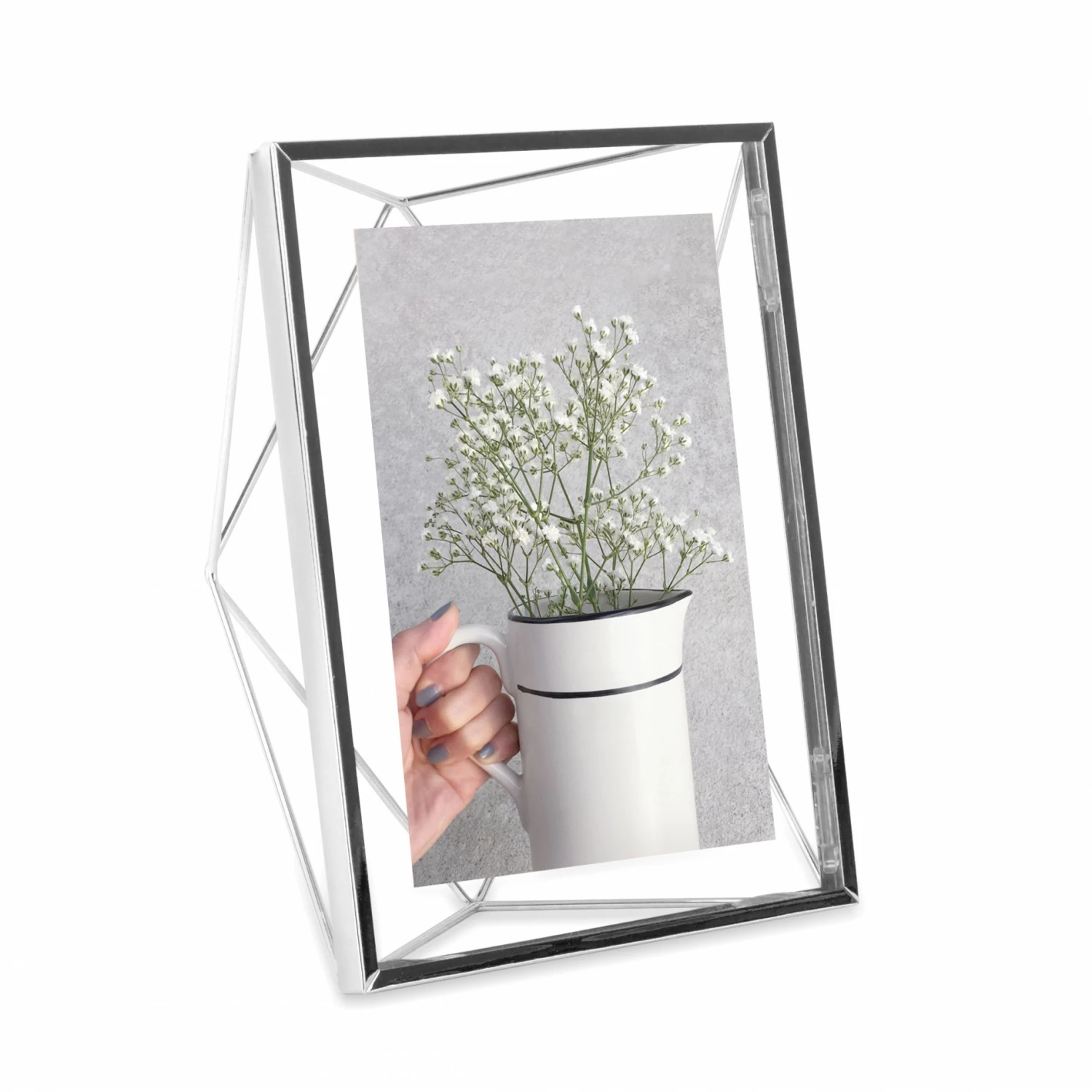 Umbra 5" x 7" Chrome Prisma Photo Frame 3 Umbra 5" x 7" Chrome Prisma Photo Frame
