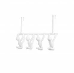 Umbra White Buddy Over The Door or Wall 4 Hook