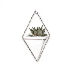 Umbra Small White and Nickel Trigg Wall Planter 7 Umbra Small White and Nickel Trigg Wall Planter