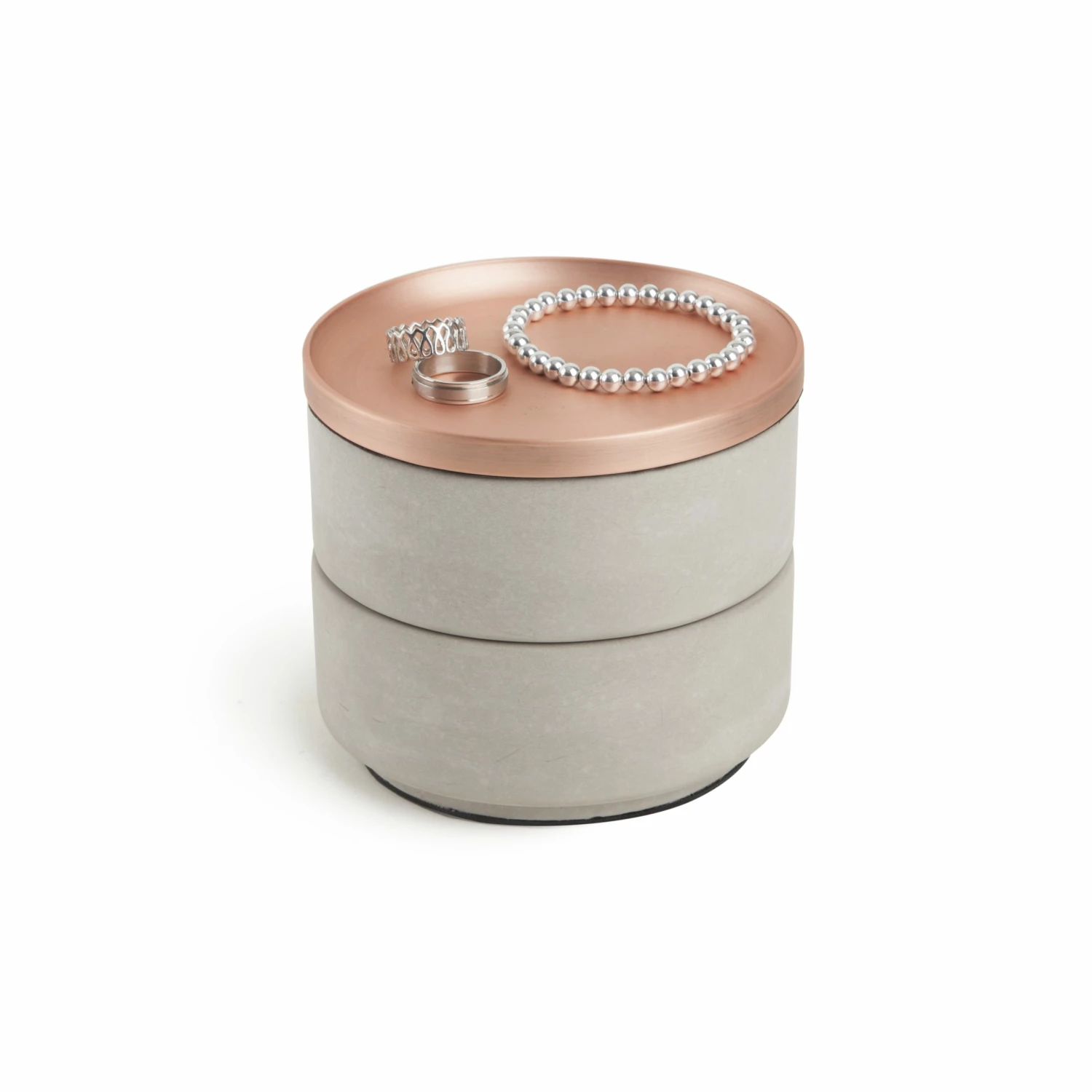 Umbra Concrete/Copper Tesora Jewellery Box 3 Umbra Concrete/Copper Tesora Jewellery Box