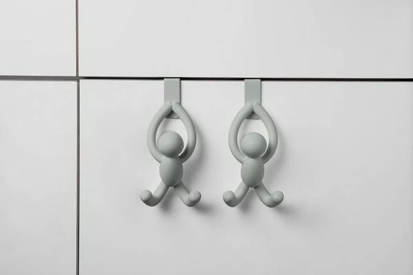 Umbra Buddy Cabinet Hooks Grey 4 Umbra Buddy Cabinet Hooks Grey