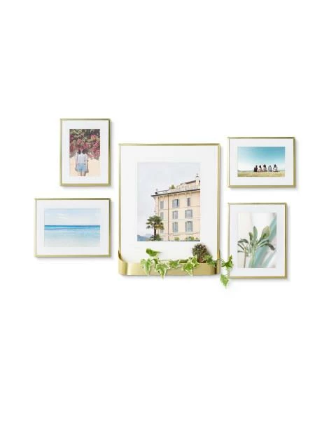 Umbra Matinee Photo Display Brass 3 Umbra Matinee Photo Display Brass