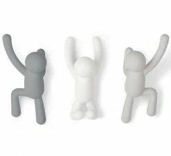 Umbra Set of 3 Grey Buddy Hooks