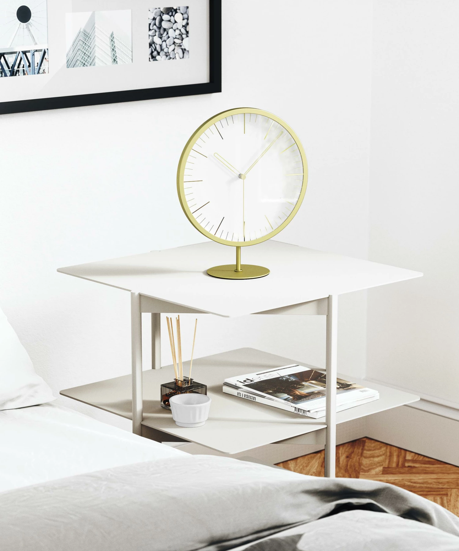 Umbra Infinity Matt Brass Wall/Mantle Clock 6 Umbra Infinity Matt Brass Wall/Mantle Clock