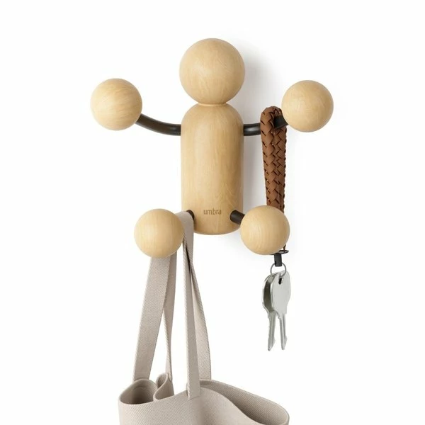 Umbra Patère Woody Noir/Naturel 7 Umbra Patère Woody Noir/Naturel