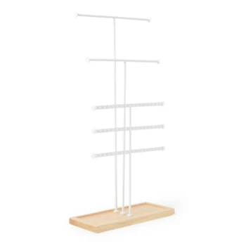 Umbra White Natural Jewelry Stand 3 Umbra White Natural Jewelry Stand