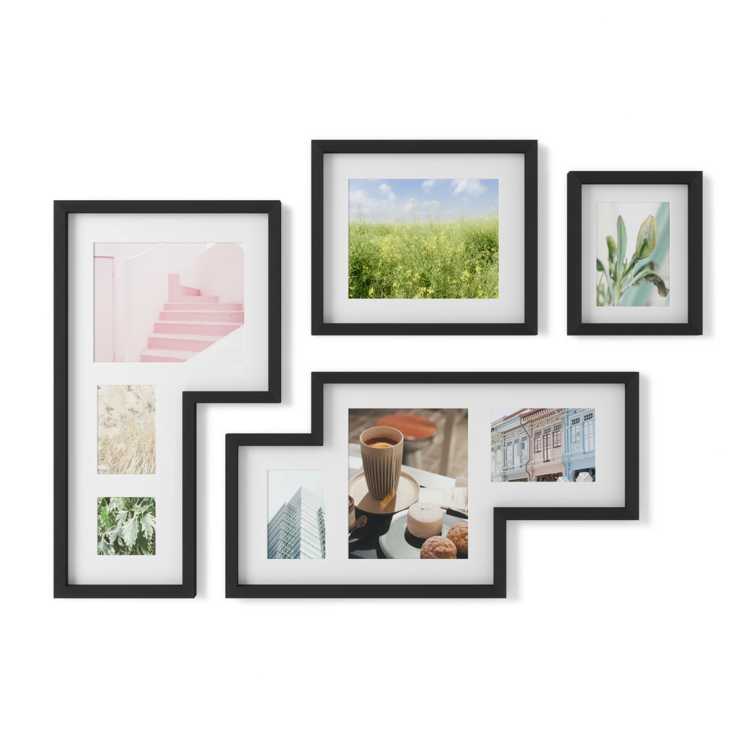 Umbra Mingle Set of 4 Black Gallery Picture Frames 7 Umbra Mingle Set of 4 Black Gallery Picture Frames