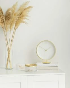 Umbra Horloge À Poser Ou Mural Infinity Doré Mat