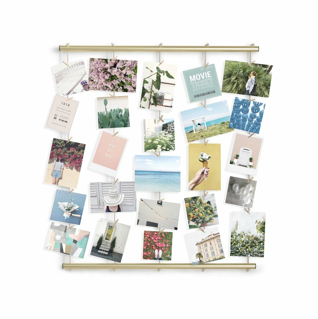 Umbra Matte Brass Hangit Photo Display 6 Umbra Matte Brass Hangit Photo Display