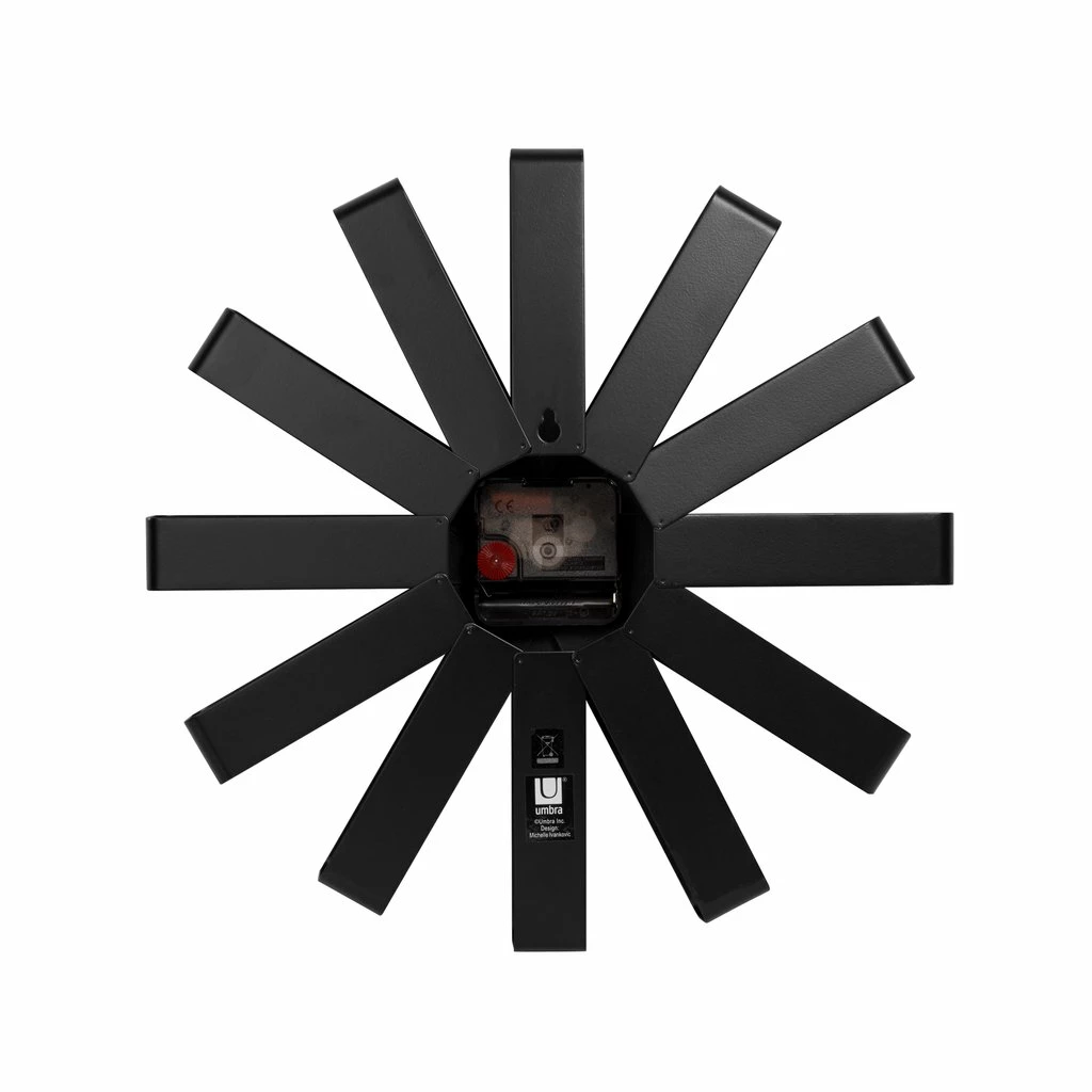 Umbra Black Ribbon Wall Clock 5 Umbra Black Ribbon Wall Clock