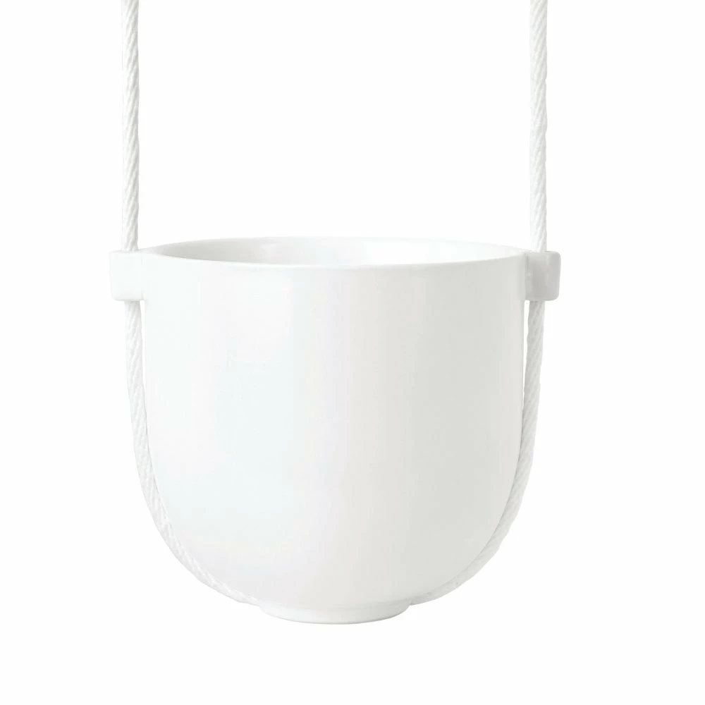 Umbra White Bolo Hanging Planter 5 Umbra White Bolo Hanging Planter