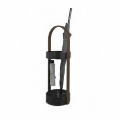 Umbra Black and Walnut Bellwood Umbrella Stand 9 Umbra Black and Walnut Bellwood Umbrella Stand