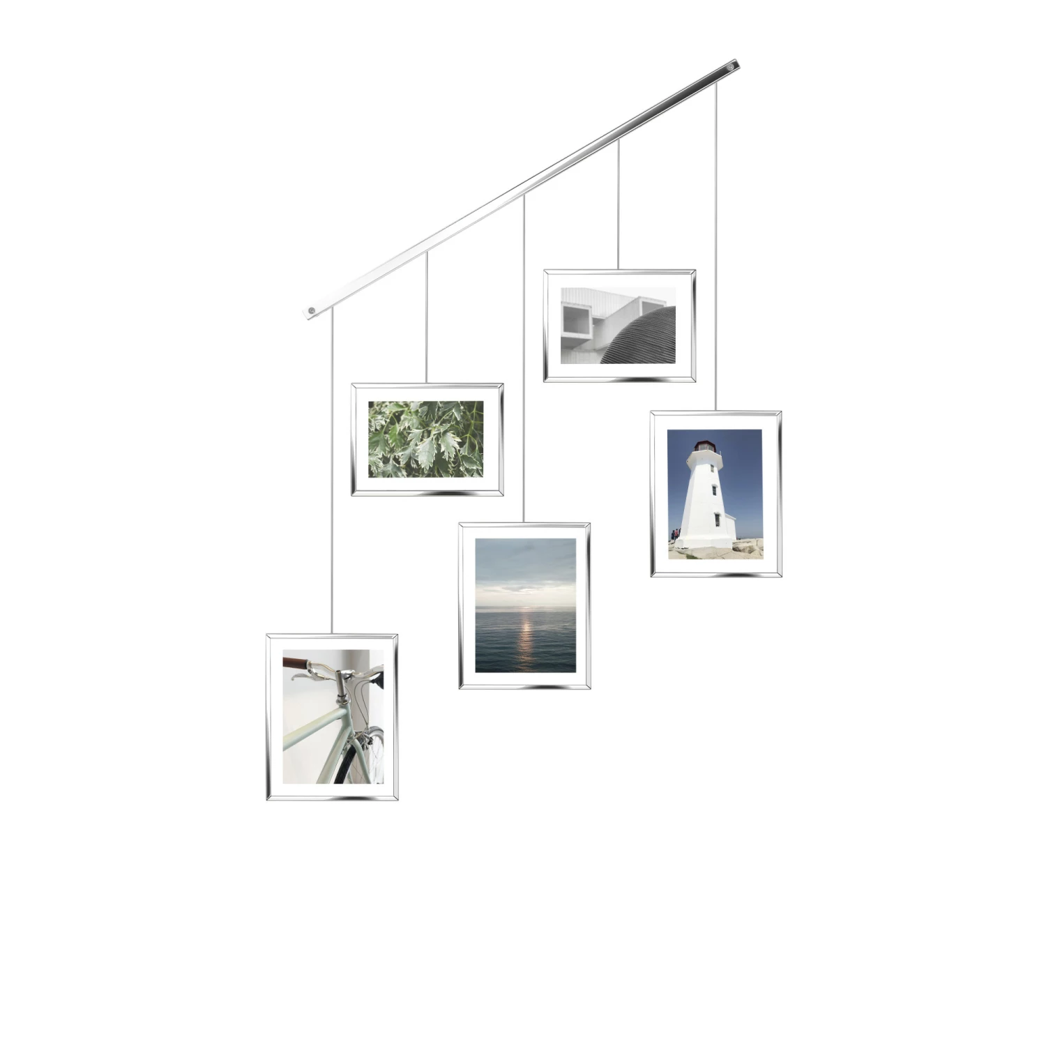 Umbra Chrome Exhibit Adjustable Multi Photo Display Frame 5 Umbra Chrome Exhibit Adjustable Multi Photo Display Frame