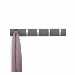 Umbra Driftwood/Nickel Flip 5 Hook Coat Rack 10 Umbra Driftwood/Nickel Flip 5 Hook Coat Rack