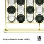 Umbra Stax Four In A Row Brass 4 Umbra Stax Four In A Row Brass