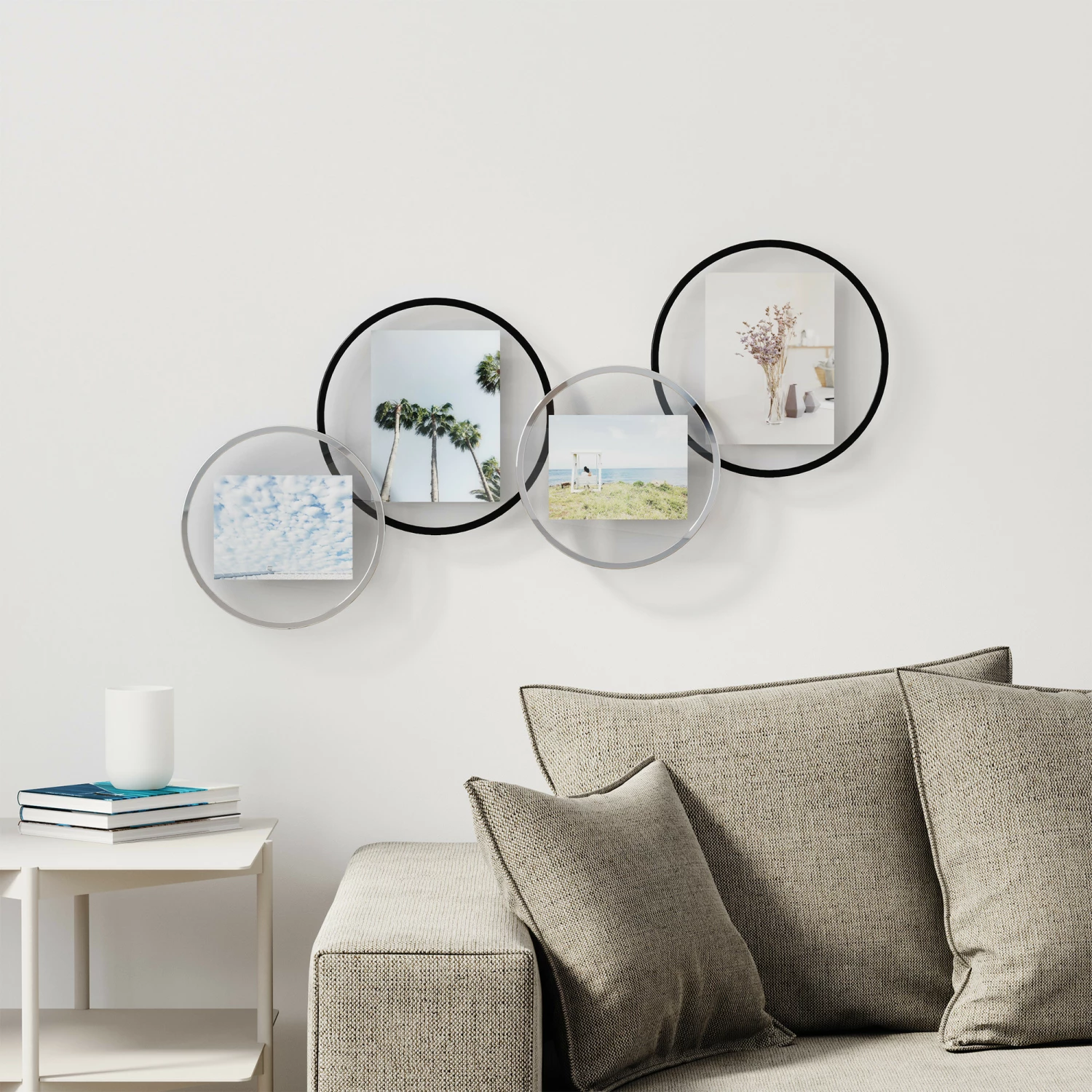 Umbra Infinity Round Chrome Picture Frame 4x6" 7 Umbra Infinity Round Chrome Picture Frame 4x6"