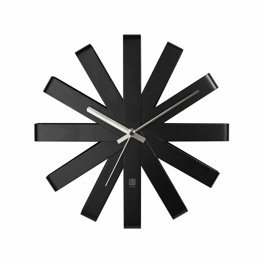 Umbra Black Ribbon Wall Clock 3 Umbra Black Ribbon Wall Clock