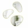 Umbra Set of 3 Hubba Pebble Wall Mirrors with Brass Finish 1 Umbra Set of 3 Hubba Pebble Wall Mirrors with Brass Finish