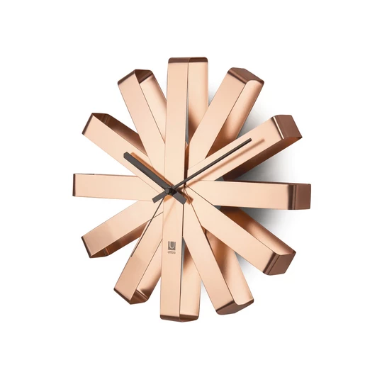 Umbra Copper Ribbon Wall Clock 4 Umbra Copper Ribbon Wall Clock