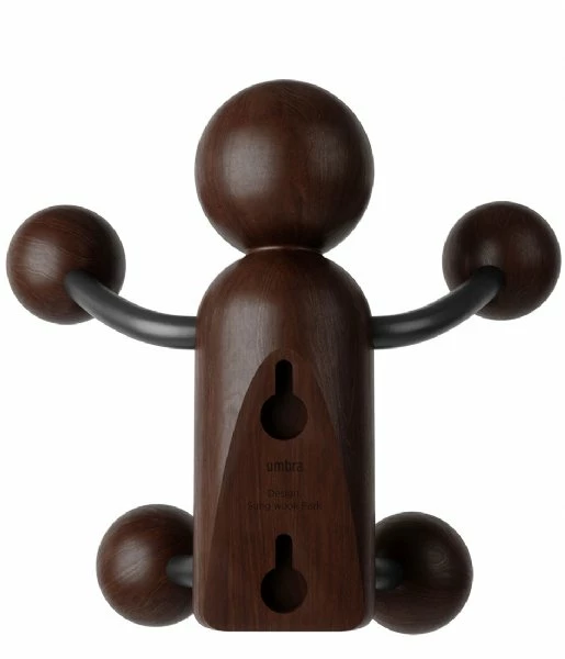 Umbra Patère Woody Noir/Noyer 8 Umbra Patère Woody Noir/Noyer