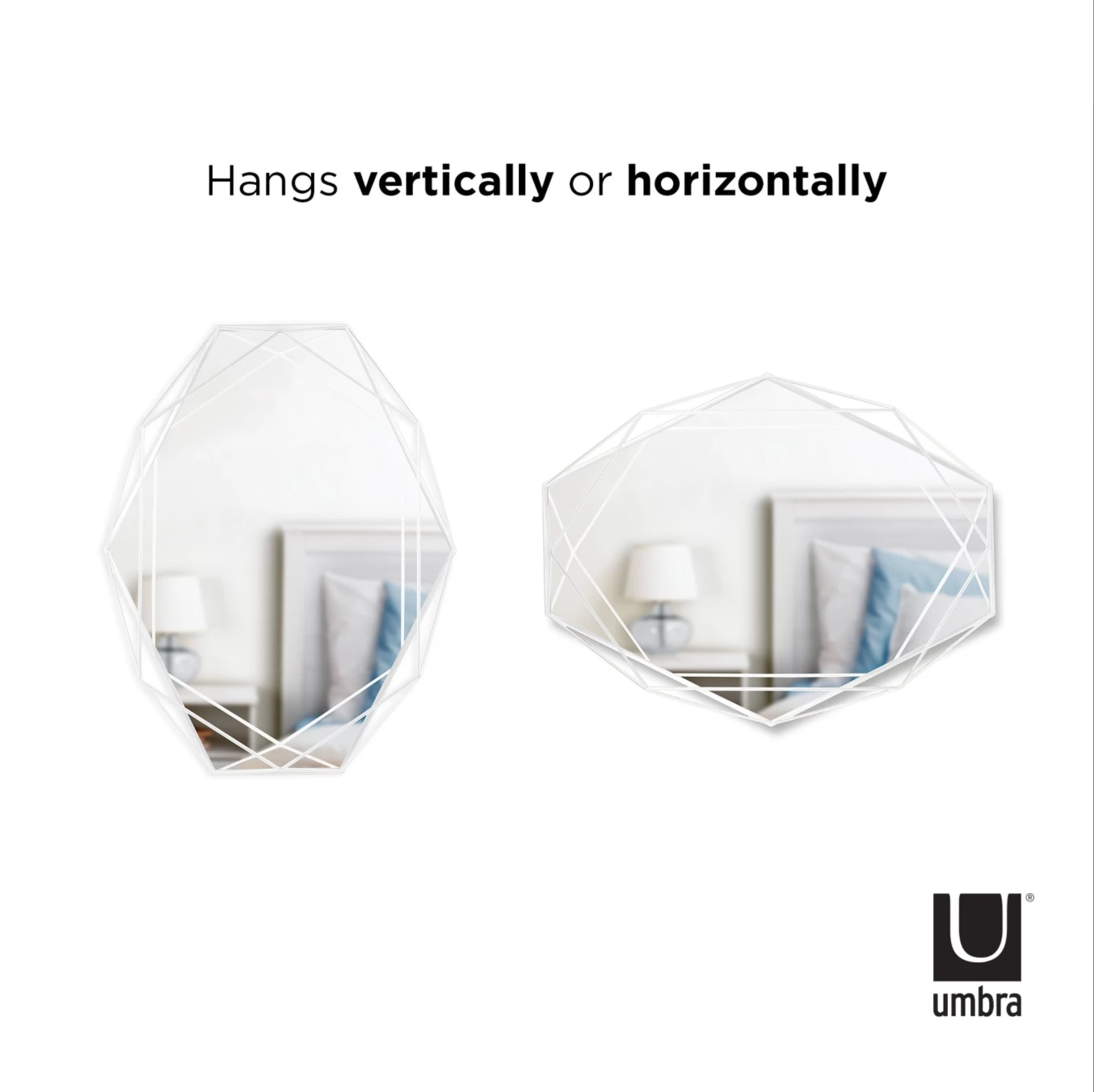 Umbra Prisma Mirror White 6 Umbra Prisma Mirror White