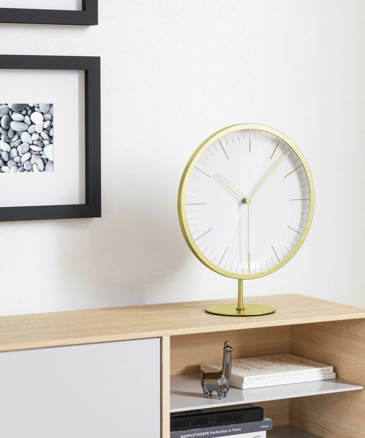 Umbra Infinity Matt Brass Wall/Mantle Clock 4 Umbra Infinity Matt Brass Wall/Mantle Clock