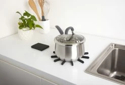 Umbra Set of Two Black Silicone Fanfare Trivet