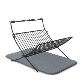 Umbra Charcoal Grey XDry Folding Dish Rack 3 Umbra Charcoal Grey XDry Folding Dish Rack