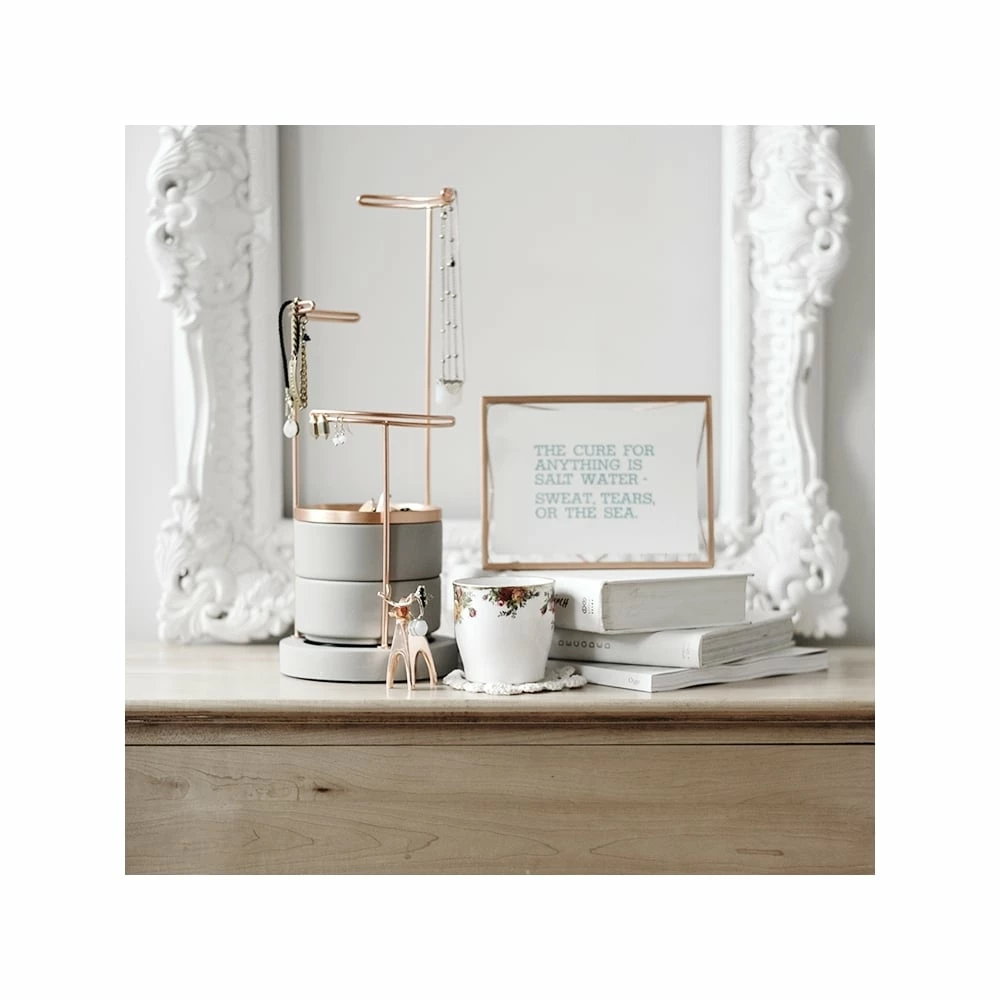 Umbra Concrete & Copper Tesora Jewellery Box 7 Umbra Concrete & Copper Tesora Jewellery Box