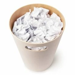 Umbra 7.5 Litre White and Natural Woodrow Waste Bin 7 Umbra 7.5 Litre White and Natural Woodrow Waste Bin