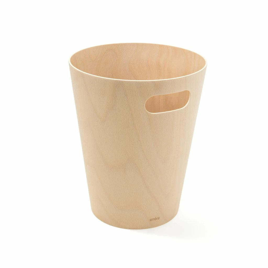 Umbra 7.5L Natural Wood Woodrow Waste Bin 3 Umbra 7.5L Natural Wood Woodrow Waste Bin