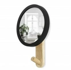 Umbra Hub Mirror Wall Hook in Natural and Black 8 Umbra Hub Mirror Wall Hook in Natural and Black