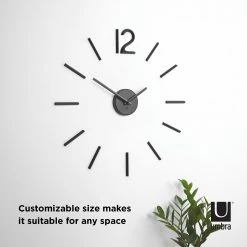 Umbra Black Blink Wall Clock 25 Umbra Black Blink Wall Clock