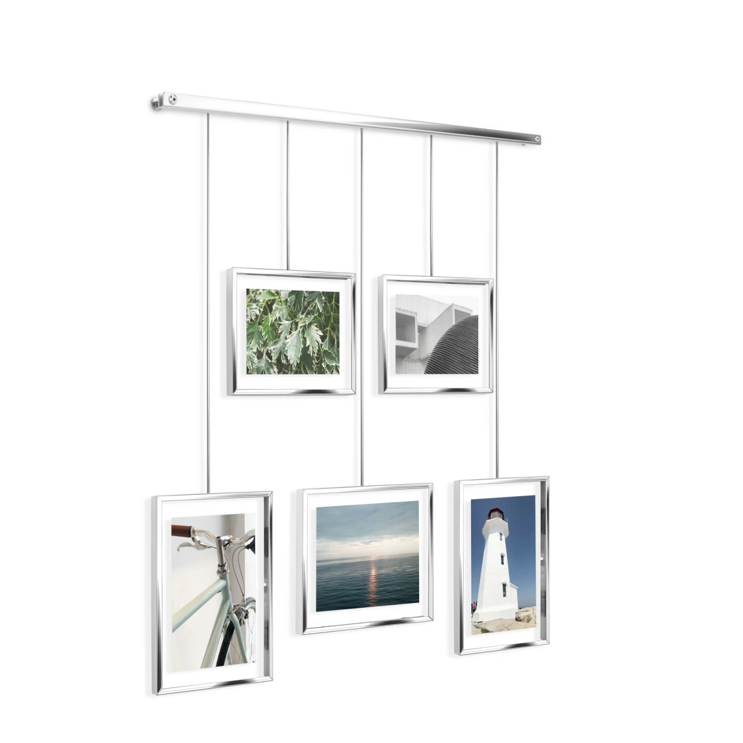 Umbra Chrome Exhibit Adjustable Multi Photo Display Frame 3 Umbra Chrome Exhibit Adjustable Multi Photo Display Frame