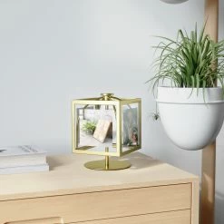 Umbra Brass Rocker 360Degree Photo Display Frame 10 Umbra Brass Rocker 360Degree Photo Display Frame