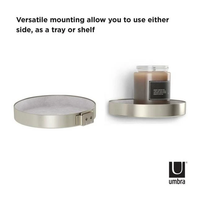 Umbra Set De 2 Étagères Murales Perch Coloris Nickel 5 Umbra Set De 2 Étagères Murales Perch Coloris Nickel