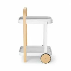 Umbra White/Natural Bellwood Serving Trolley