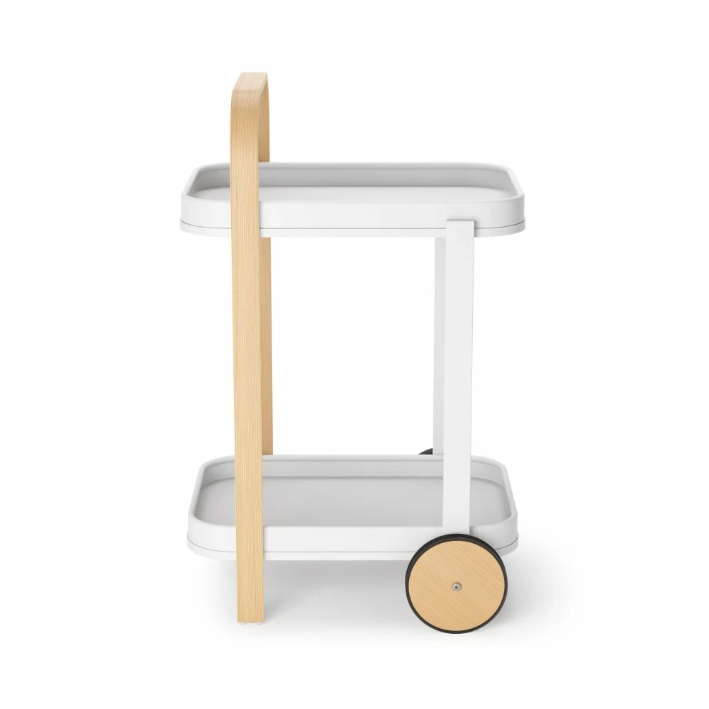 Umbra White/Natural Bellwood Serving Trolley 4 Umbra White/Natural Bellwood Serving Trolley