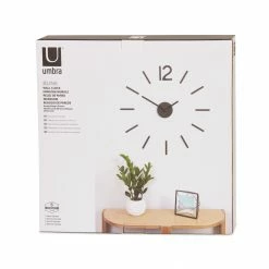 Umbra Black Blink Wall Clock 30 Umbra Black Blink Wall Clock