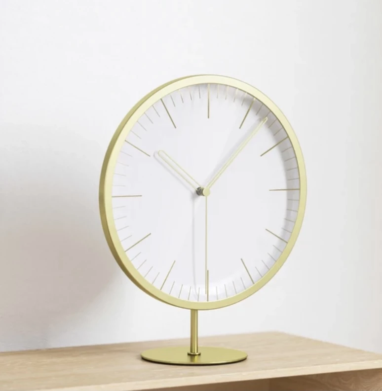 Umbra Infinity Clock in Matte Brass 5 Umbra Infinity Clock in Matte Brass