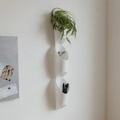 Umbra Set of 3 White Floralink Wall-Mounted Organiser/Planters 12 Umbra Set of 3 White Floralink Wall-Mounted Organiser/Planters