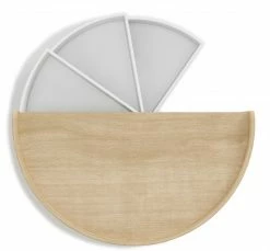 Umbra White and Natural Moona Jewellery Box Storage Unit 6 Umbra White and Natural Moona Jewellery Box Storage Unit