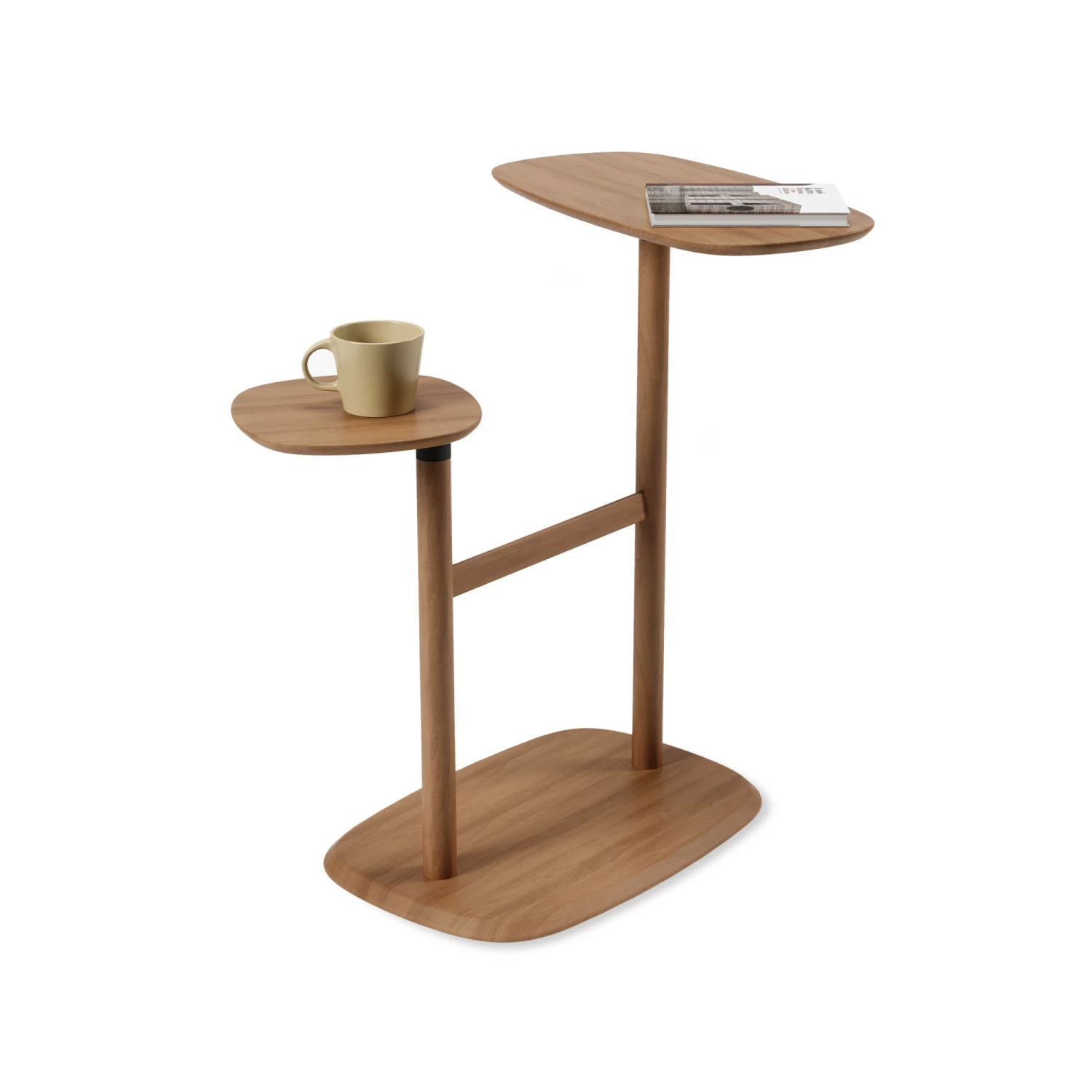 Umbra Light Walnut Swivo Side Table 3 Umbra Light Walnut Swivo Side Table