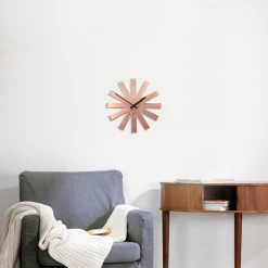 Umbra Copper Ribbon Wall Clock 9 Umbra Copper Ribbon Wall Clock